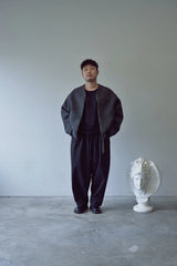 PURE-WOOL 90 Y ZIP-UP JACKET (Charcoal)