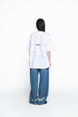 25SS デストロイデニムバドパンツ ブルー
