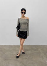 [MADE] Karen Off-shoulder Tencel Long Sleeve Tee