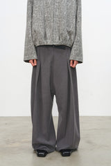 Reversible Pleated Drop Crotch Pants