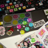 who cares? sticker set