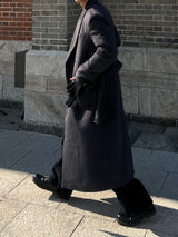 Solari Double-Breasted Long Coat (2 Colors)