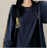 Football Two-Line Loose Fit Sweatshirt