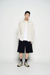 25SS ワイドチノショートパンツ ブラック