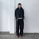 Bungee Hem Track Wide Trousers