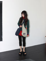 スタッドクロップレギンス (BLACK)
