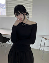 Bichovi one-shoulder brushed t-shirt
