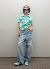 CLOUD WASHED WIDE DENIM
