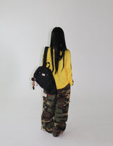 [UNISEX] パッチミリタリーカモワイドパンツ