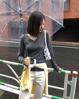 [ORIGINAL] Tika Pigment V-Neck Long-Sleeve T-Shirt
