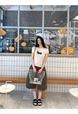 ダックスフント ラウンド スパンデックス Tシャツ