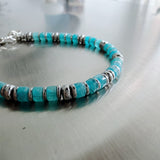 Segmented Turquoise Bracelet