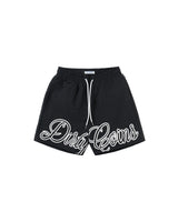 Script Logo Nylon Shorts - Black