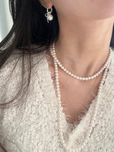 [92.5silver] ペアリボンピアス