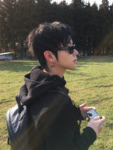 ベローストリッピードデニムパンツ