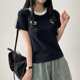 Motz color scheme two-line track line short sleeve tee