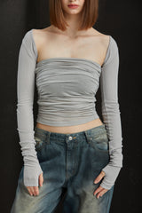 RIBBED BOLERO