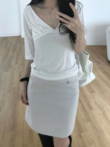 bay Shirring T-shirt (2 colors)