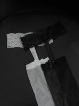 lace ribbon garter stocking (2color)