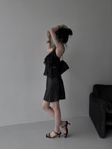 satin slip midi skirt (2color)