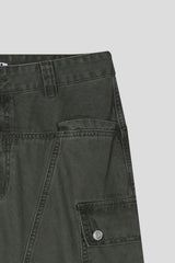 Flat Cargo Washed Pants