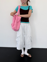 belted bermuda pants