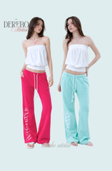 ラウンジ レタリング ミント ロング パンツ(PANTS)