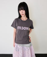 M3OW スリムTシャツ - チャコール