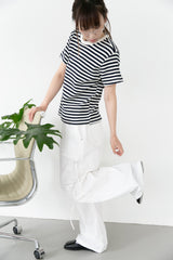 D-ring tuck banding pants(2colors)