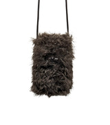 Chewy Shearling Fur Toggle Crossbody Bag