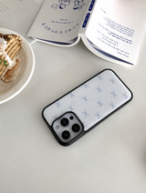 [MADE]クラウドリボン ブラック エポキシ iPhoneケース