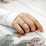SVR-607 Silver 925 Cross Silver Friendship Ring Couple Ring