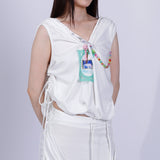 laser cut card vest
