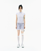 デタッチャブルカラーTシャツ / グレー