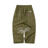 RACING PATCH SUPER WIDE PANTS KAHKI