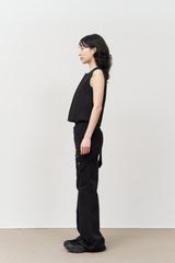 (W) ショップベーシックブーツカットパンツ (2color)
