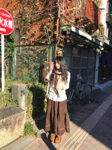 セキベルベットロングスカート