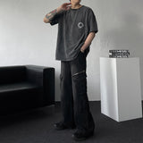 Rain Oval Lettering Short-Sleeved T-shirt (2 colors/36805)