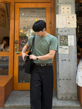 フェード ピグメント クロップ 半袖 Tシャツ