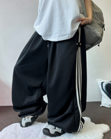 トラックスリーライン🤍🖤🤍 スナップパラシュートバルーンロングパンツ 🤍🖤🤍2カラー