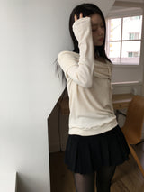 ステイバックルニットTシャツ