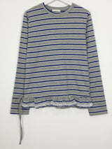 Lace Frill Hem Long Sleeve (3color)