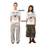 プリント半袖ウールTシャツ