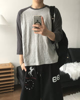 Pitch Slub Three Quarter Sleeve T
