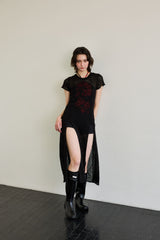 WITTY KNIT ONE-PIECE / BLACK