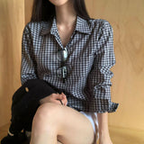 [MADE] Pippi, a slim checkered shirt blouse