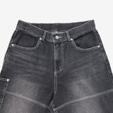 (Unisex) Liza Pocket Wide Denim Pants