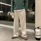 ピエコーデュロイコジーワイドバンディングパンツ