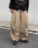 ルーブ コットン カーブド ワイド パンツ