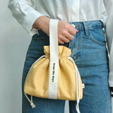 【MADE】Canvas Pouch Bag - Mustard